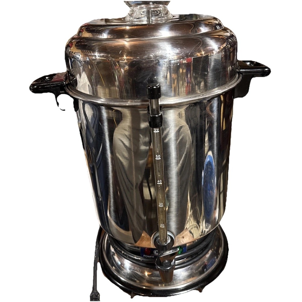 DeLonghi DCU62B Automatic Coffee Maker Urn 20-60 cups Stainless Steel Works